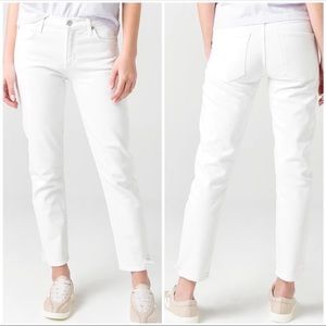 Agolde Toni Mid-Rise Straight Jean white